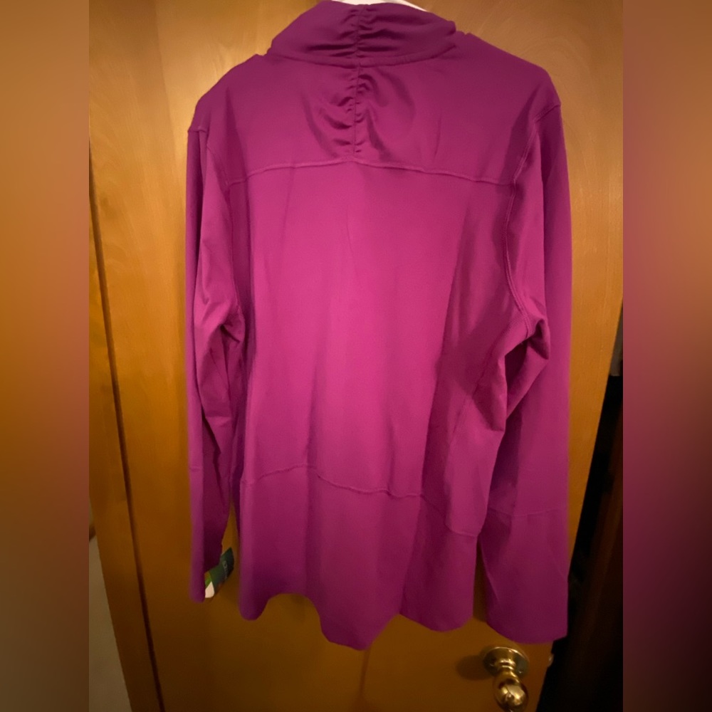 Hanes women’s Performance Zip up jacket size XL - Fuchsia/pink color NWT - Picture 2 of 4